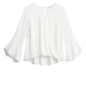 41 Hawthorn White Bell Sleeve Blouse